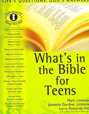 What's in the Bible for Teens de Mark Littleton