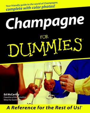 Champagne For Dummies de E McCarthy