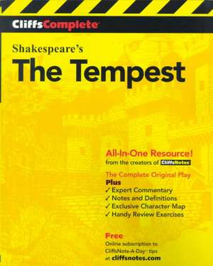 CliffsComplete The Tempest de William Shakespeare