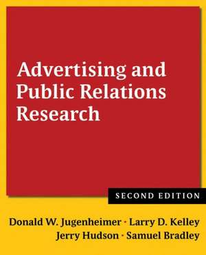 Advertising and Public Relations Research de Donald W. Jugenheimer