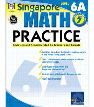 Singapore Math Practice, Level 6A Grade 7 de Frank Schaffer Publications