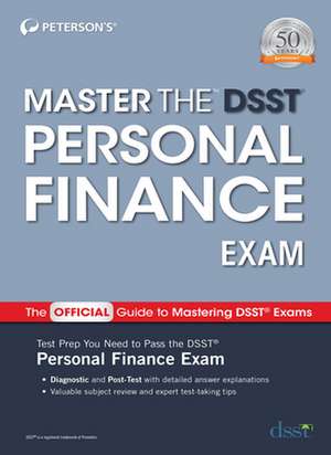 Master the Dsst Personal Finance Exam de Peterson's