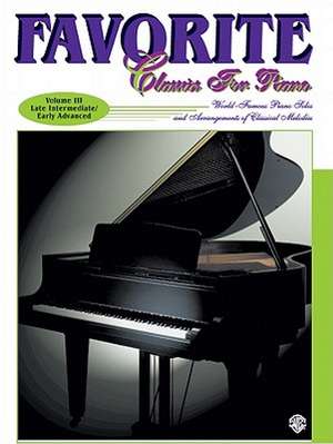 Favorite Classics for Piano, Vol 3 de Robert Schultz