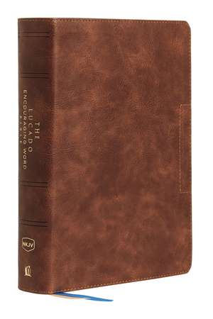 NKJV, Lucado Encouraging Word Bible, Leathersoft, Brown, Thumb Indexed, Comfort Print: Holy Bible, New King James Version de Max Lucado