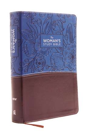 NIV, The Woman's Study Bible, Leathersoft, Blue/Brown, Full-Color, Red Letter: Receiving God's Truth for Balance, Hope, and Transformation de Dorothy Kelley Patterson