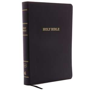 KJV Holy Bible, Giant Print with 53,000 Cross References, Black Bonded Leather, Red Letter, Comfort Print (Thumb Indexed): King James Version de Thomas Nelson