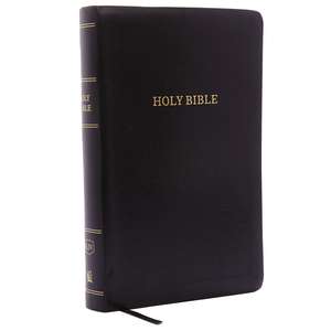 KJV Holy Bible: Personal Size Giant Print with 43,000 Cross References, Black Leather-Look, Red Letter, Comfort Print: King James Version de Thomas Nelson