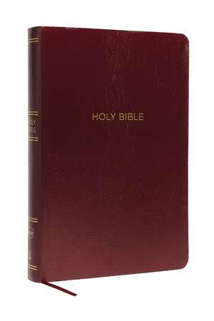 NKJV Holy Bible, Super Giant Print Reference Bible, Burgundy Leather-look, 43,000 Cross references, Red Letter, Comfort Print: New King James Version de Thomas Nelson