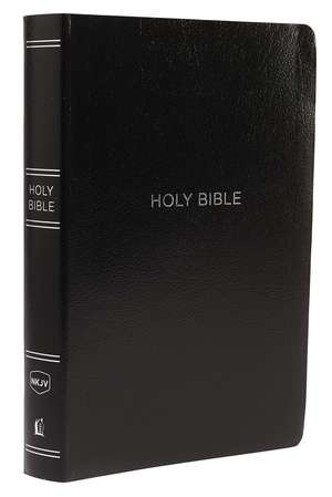 NKJV Holy Bible, Giant Print Center-Column Reference Bible, Black Leather-look, 72,000+ Cross References, Red Letter, Comfort Print: New King James Version de Thomas Nelson