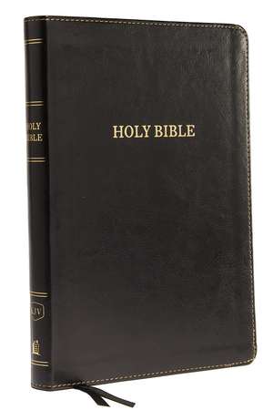 KJV Holy Bible: Large Print Thinline, Black Leathersoft, Red Letter, Comfort Print (Thumb Indexed): King James Version: Holy Bible, King James Version de Thomas Nelson