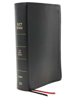 NET Bible, Full-notes Edition, Leathersoft, Black, Comfort Print: Holy Bible de Thomas Nelson