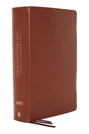 NIV, Charles F. Stanley Life Principles Bible, 2nd Edition, Genuine Leather, Brown, Comfort Print: Growing in Knowledge and Understanding of God Through His Word de Charles F. Stanley