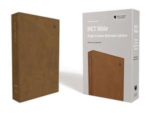 NET Bible, Single-Column Reference, Leathersoft, Brown, Comfort Print: Holy Bible de Thomas Nelson