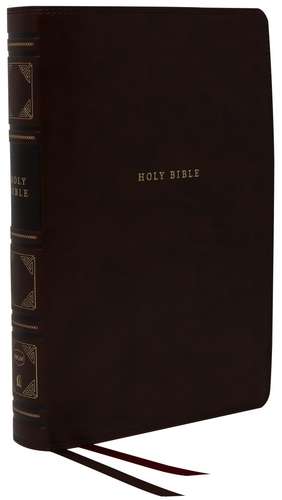 NKJV, Reference Bible, Classic Verse-by-Verse, Center-Column, Leathersoft, Black, Red Letter, Comfort Print: Holy Bible, New King James Version de Thomas Nelson