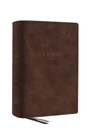 NET, Abide Bible, Leathersoft, Brown, Comfort Print: Holy Bible de Taylor University Center for Scripture Engagement