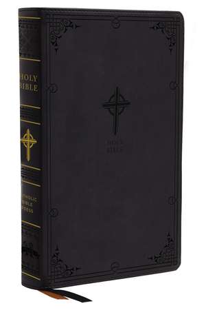 NABRE, New American Bible, Revised Edition, Catholic Bible, Large Print Edition, Leathersoft, Black, Comfort Print: Holy Bible de Catholic Bible Press