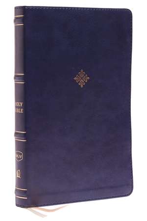 NKJV, Thinline Bible, Leathersoft, Navy, Red Letter, Comfort Print: Holy Bible, New King James Version de Thomas Nelson