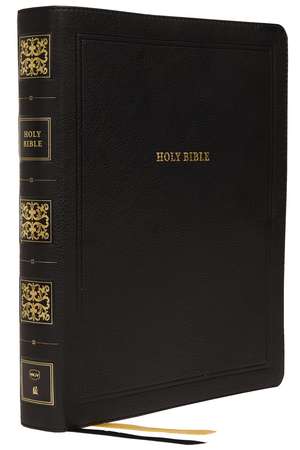 NKJV, Reference Bible, Wide Margin Large Print, Leathersoft, Black, Red Letter, Comfort Print: Holy Bible, New King James Version de Thomas Nelson