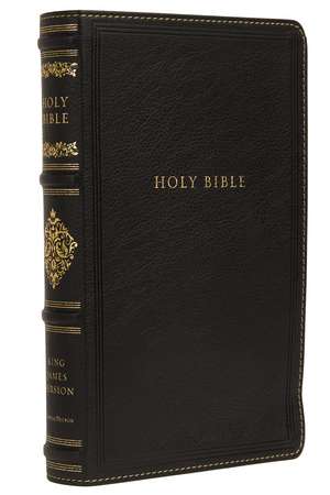 KJV, Personal Size Reference Bible, Sovereign Collection, Leathersoft, Black, Red Letter, Comfort Print: Holy Bible, King James Version de Thomas Nelson