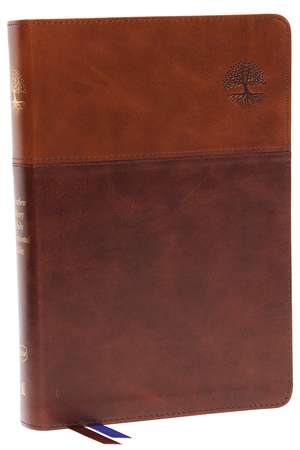 NKJV, Matthew Henry Daily Devotional Bible, Leathersoft, Brown, Red Letter, Comfort Print: 366 Daily Devotions by Matthew Henry de Thomas Nelson