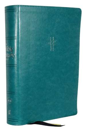 NKJV, The Bible Study Bible, Leathersoft, Turquoise, Comfort Print: A Study Guide for Every Chapter of the Bible de Sam O'Neal