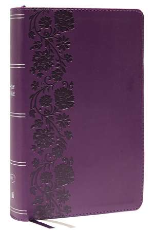 KJV Large Print Single-Column Bible, Personal Size with End-of-Verse Cross References, Purple Leathersoft Red Letter, Comfort Print (Thumb Indexed): King James Version: Holy Bible, King James Version de Thomas Nelson