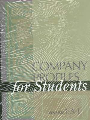 Company Profiles for Students: Volumes 1 & 2 de Gale Group