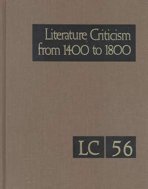 Lit Crit 1400-1800 56 de Gale Group