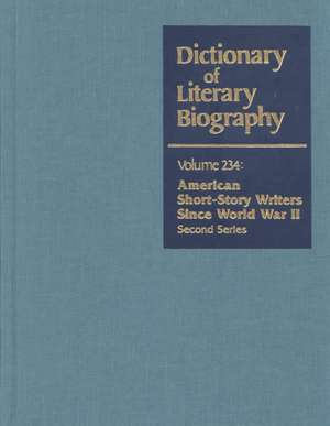 Dictionary of Literary Biography: American Short Story Writers Since WW II de Patrick Meanor