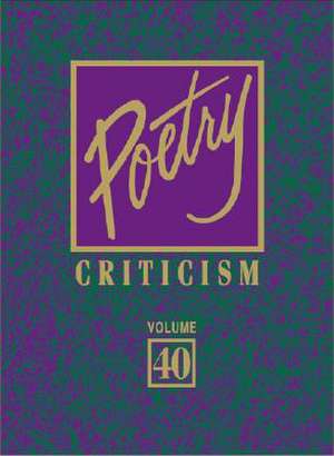 Poetry Crit V40 de David Galens