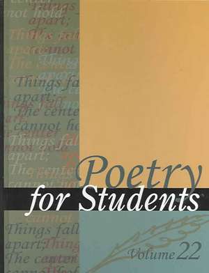 Poetry for Students de Anne Marie Hacht