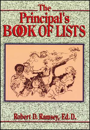 The Principal′s Book Of Lists de RD Ramsey