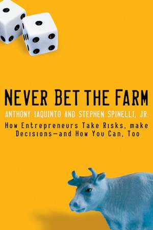 Never Bet the Farm – How Entrepreneurs Take Risks, Make Decisions – and How You Can, Too de A Iaquinto