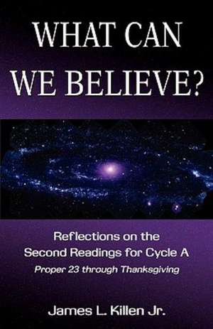 What Can We Believe? Reflections on the Second Readings for Cycle a Proper 23 Through Thanksgiving de James L. Killen