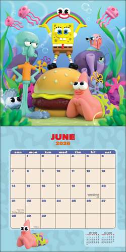 SpongeBob SquarePants 2026 Wall Calendar (Includes Stickers) de Viacom International, Inc.