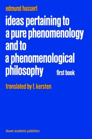 Ideas Pertaining to a Pure Phenomenology and to a Phenomenological Philosophy: Second Book Studies in the Phenomenology of Constitution de Edmund Husserl