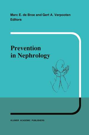 Prevention in nephrology de M.E. de Broe