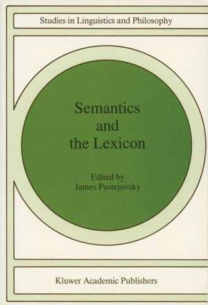 Semantics and The Lexicon de James Pustejovsky