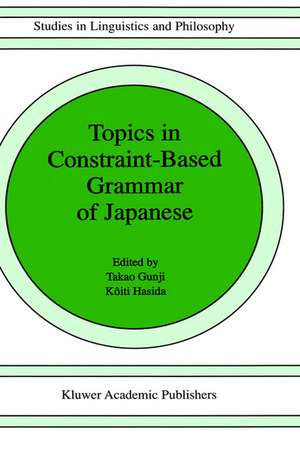 Topics in Constraint-Based Grammar of Japanese de Koichi Hashida