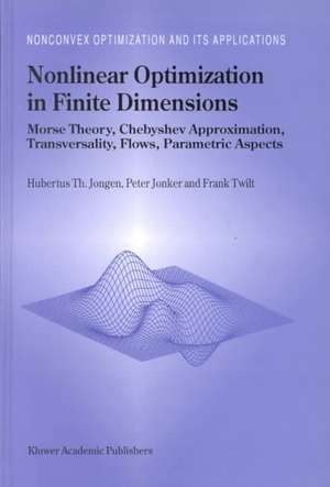 Nonlinear Optimization in Finite Dimensions: Morse Theory, Chebyshev Approximation, Transversality, Flows, Parametric Aspects de Hubertus Th. Jongen