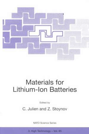 Materials for Lithium-Ion Batteries de Christian Julien