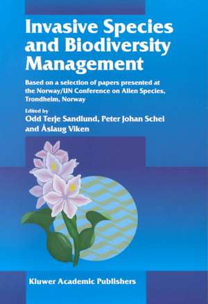 Invasive Species and Biodiversity Management de Odd Terje Sandlund