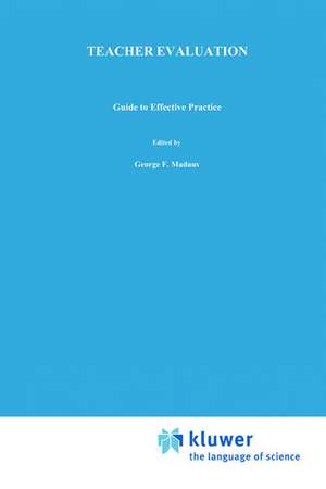 Teacher Evaluation: Guide to Effective Practice de Anthony J. Shinkfield