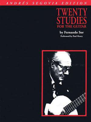 Andres Segovia - 20 Studies for Guitar: Book Only de Fernando Sor