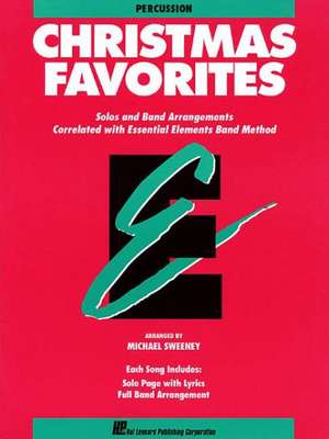 Essential Elements Christmas Favorites: Percussion de Sweeney Michael