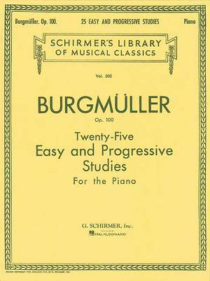 Twenty-Five Easy and Progressive Studies for the Piano, Op. 100 de J Friedrich Burgmuller