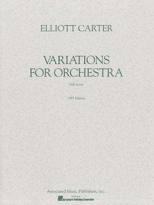 Variations for Orchestra (1967): Study Score de Elliott Carter