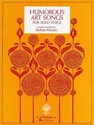 Humorous Art Songs: Voice and Piano de various