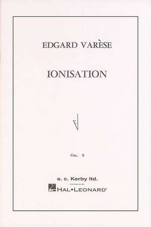 Ionisation for Percussion Ensemble of 13 Players: Full Score de Varse Edgard