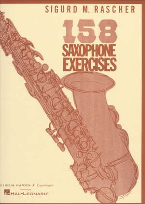 158 Saxophone Exercises de Sigurd M. Rascher